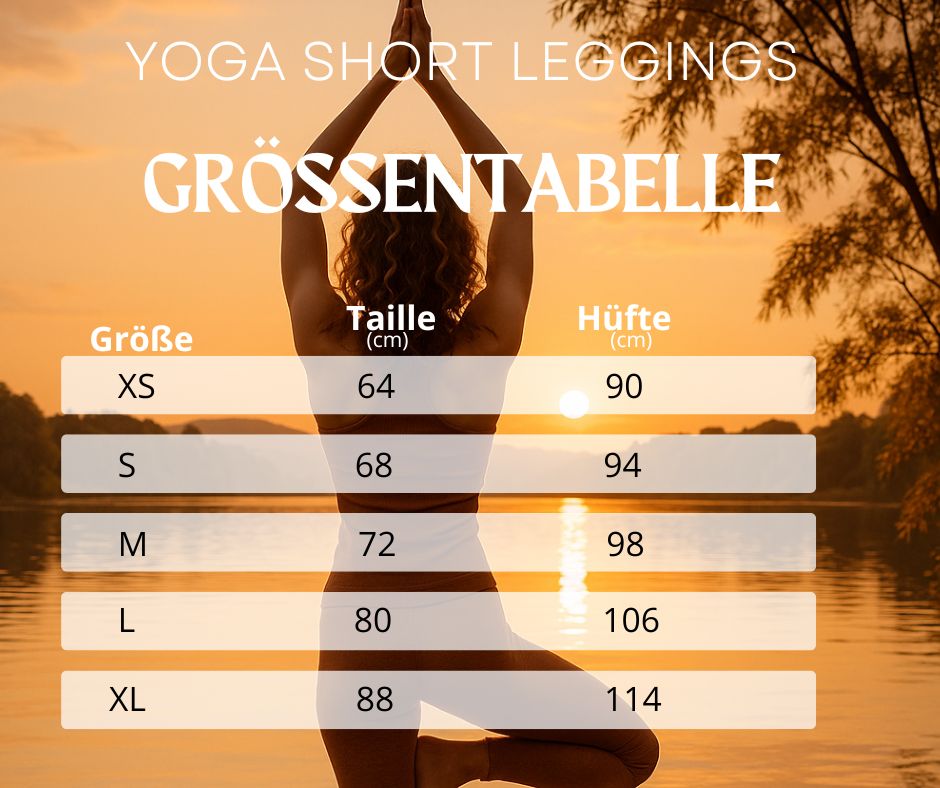 Mandala Shorts Braun Schwarz – Boho Sport - Shorts mit hohem Bund & 4 - Wege - Stretch | Figurbetont & weich für Workout & Yoga - YogaStylz