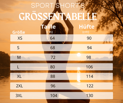 Mandala Shorts Grün – Boho Performance - Shorts mit orientalischem Muster & elastischem Bund | Stretch - Sportshorts für Damen - YogaStylz