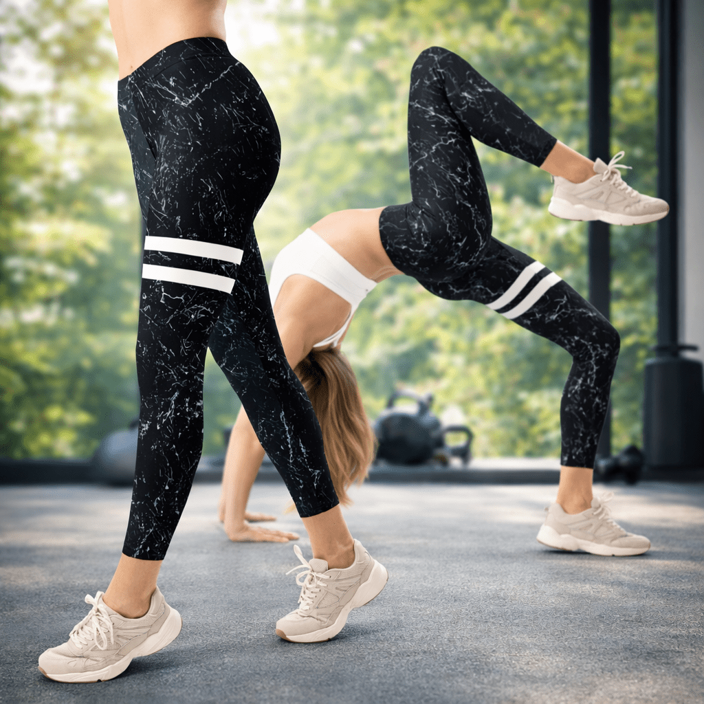 Marmor - Leggings – Boho Style & Komfort für Sport & Alltag - YogaStylz