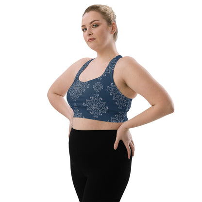 Recycelter Longline - Sport - BH im Boho - Design - YogaStylz