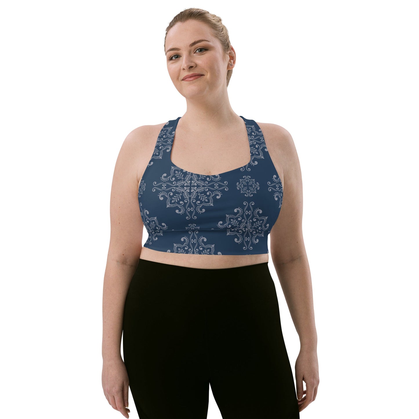 Recycelter Longline - Sport - BH im Boho - Design - YogaStylz
