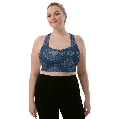 Recycelter Longline - Sport - BH im Boho - Design - YogaStylz