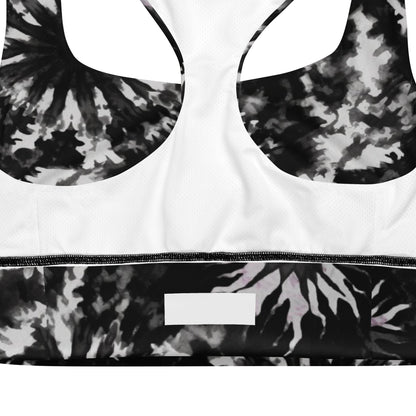 Recycelter Longline - Sport - BH im Tie - Dye Design - YogaStylz