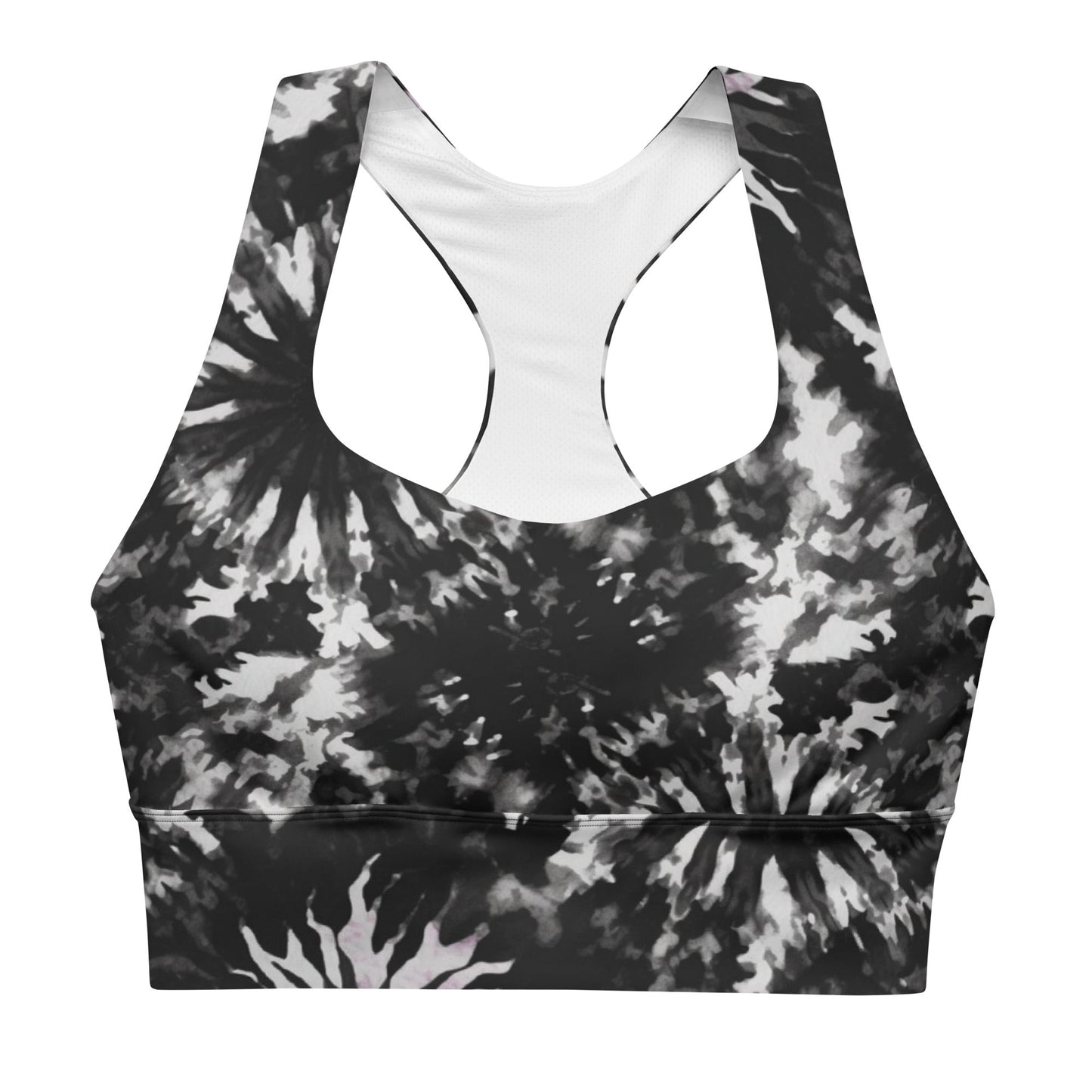 Recycelter Longline - Sport - BH im Tie - Dye Design - YogaStylz
