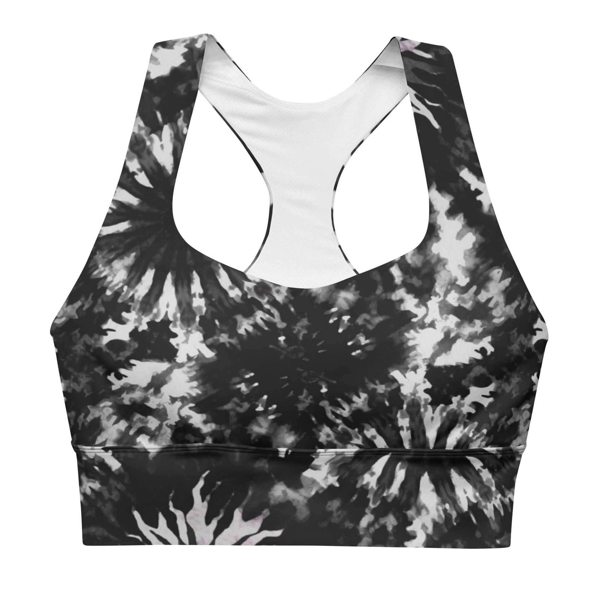 Recycelter Longline - Sport - BH im Tie - Dye Design - YogaStylz