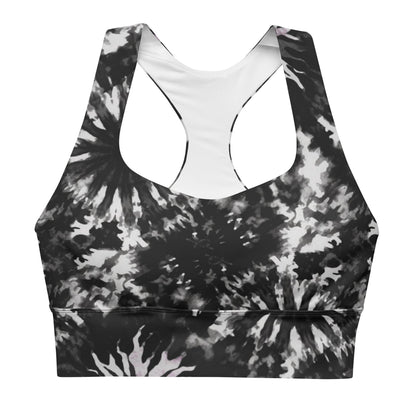 Recycelter Longline - Sport - BH im Tie - Dye Design - YogaStylz