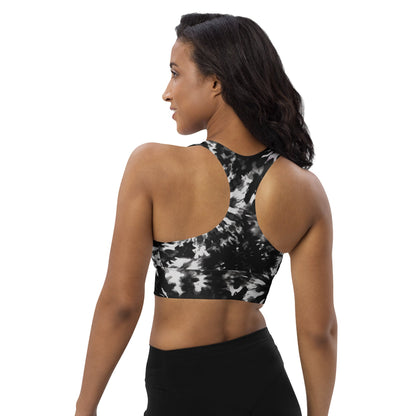 Recycelter Longline - Sport - BH im Tie - Dye Design - YogaStylz