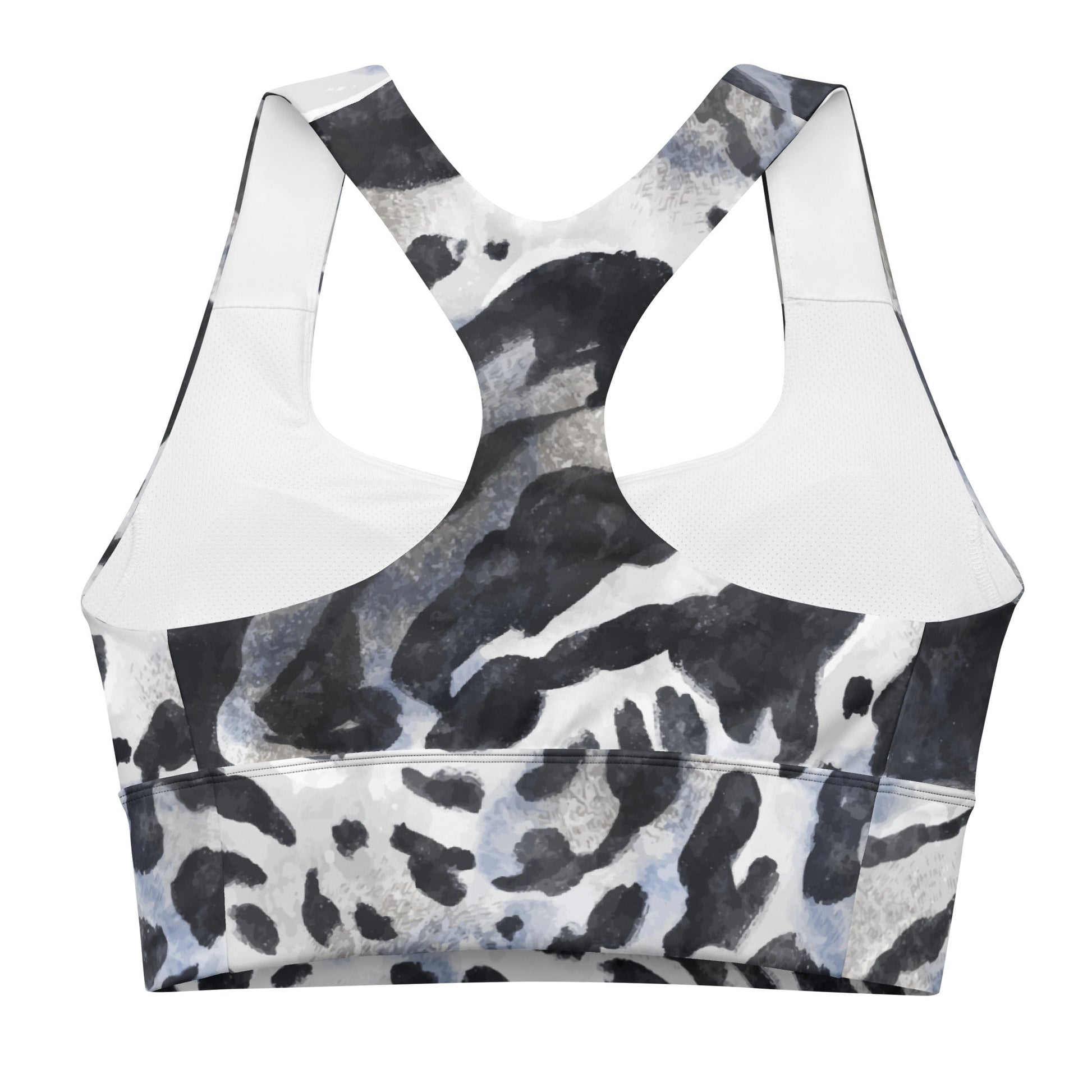 Recycelter Longline - Sport - BH mit Animal Print - YogaStylz