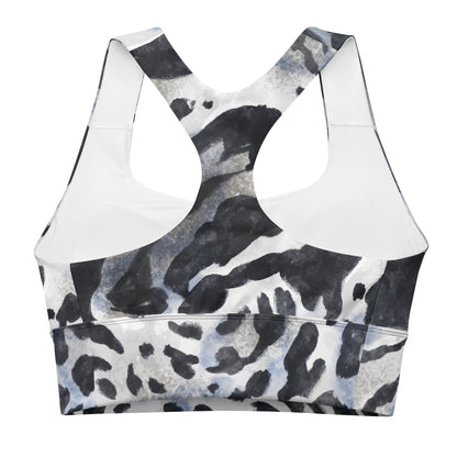 Recycelter Longline - Sport - BH mit Animal Print - YogaStylz