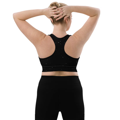 Recycelter Longline - Sport - BH mit Mondphasen vorne - YogaStylz