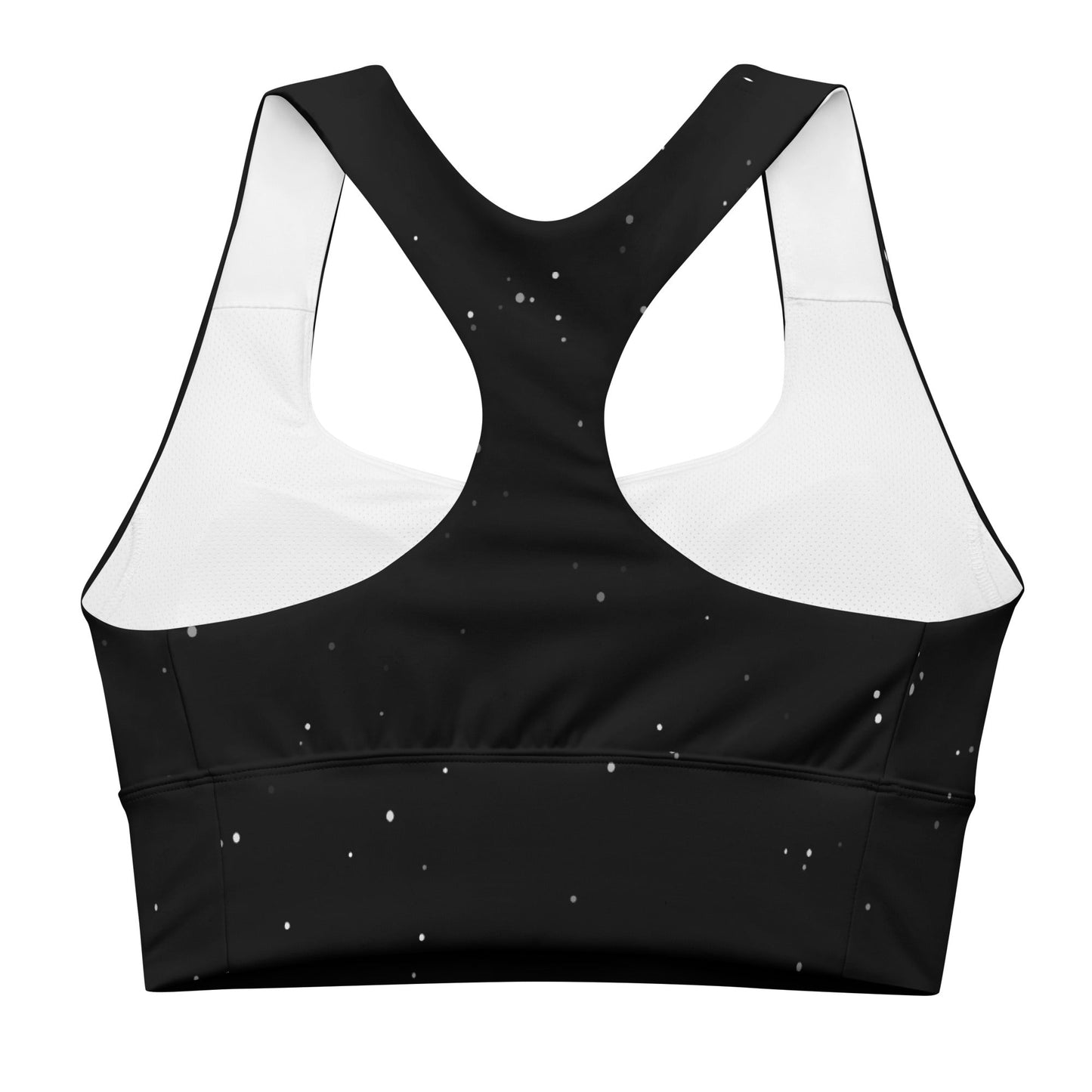 Recycelter Longline - Sport - BH mit Mondphasen vorne - YogaStylz
