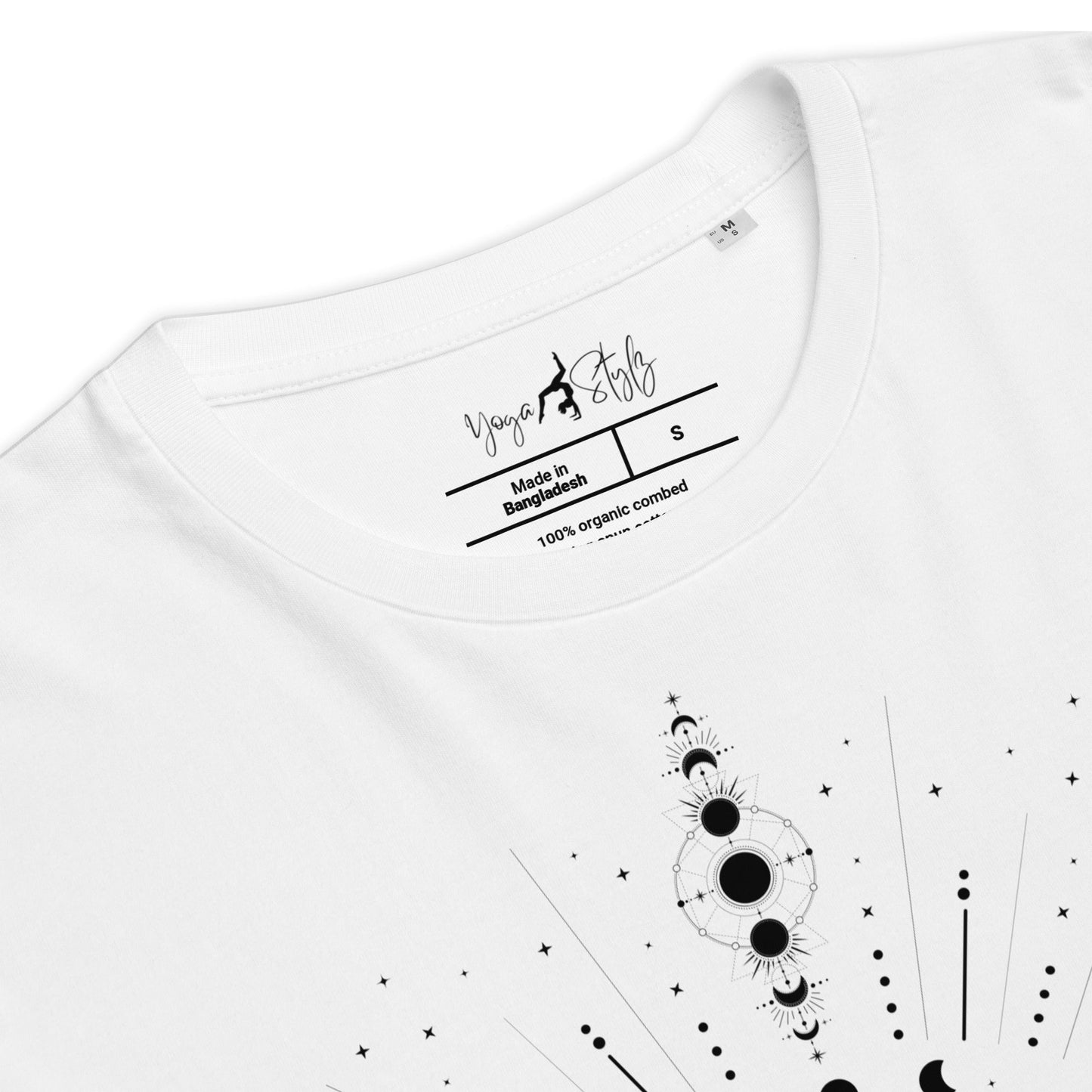 Sacred Lotus Line Art T-Shirt | Bio - Baumwolle | Spirituelles Design - YogaStylz