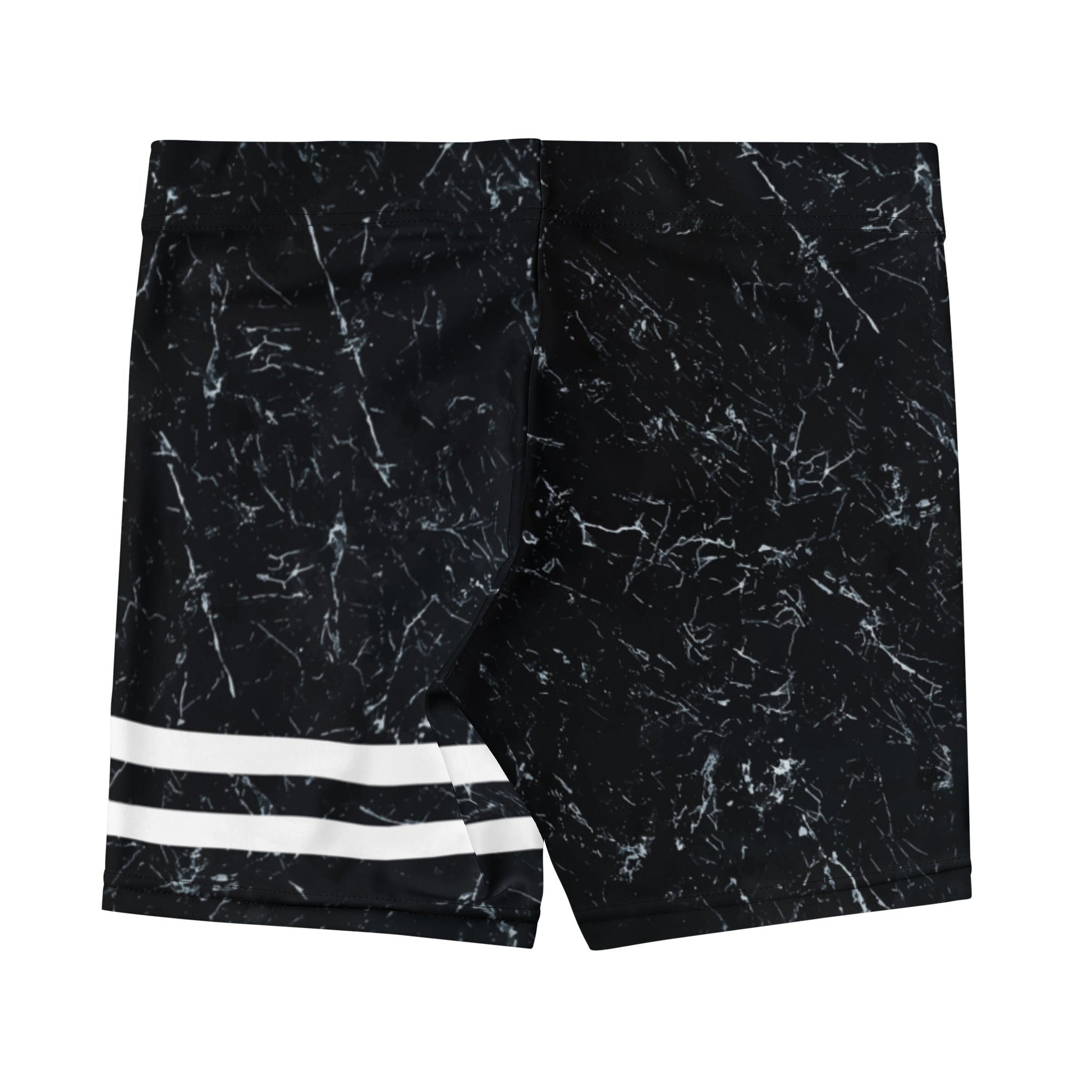 Shorts mit Marmor - Design & weißen Streifen - YogaStylz