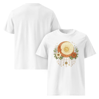 Sonne Mond T-Shirt | Celestial Boho Shirt | Unisex Bio Baumwolle | Nachhaltige Mode - YogaStylz