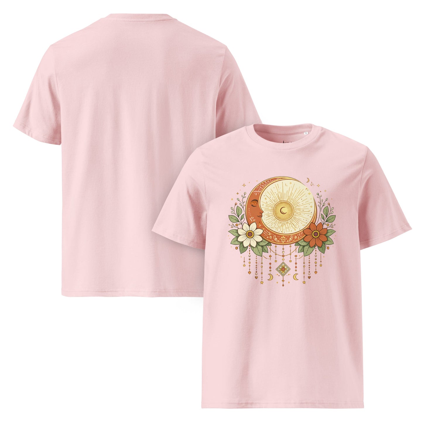 Sonne Mond T-Shirt | Celestial Boho Shirt | Unisex Bio Baumwolle | Nachhaltige Mode - YogaStylz
