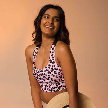 Sport - BH Damen mit Muster – Longline | Starker Halt & Blickdicht - YogaStylz