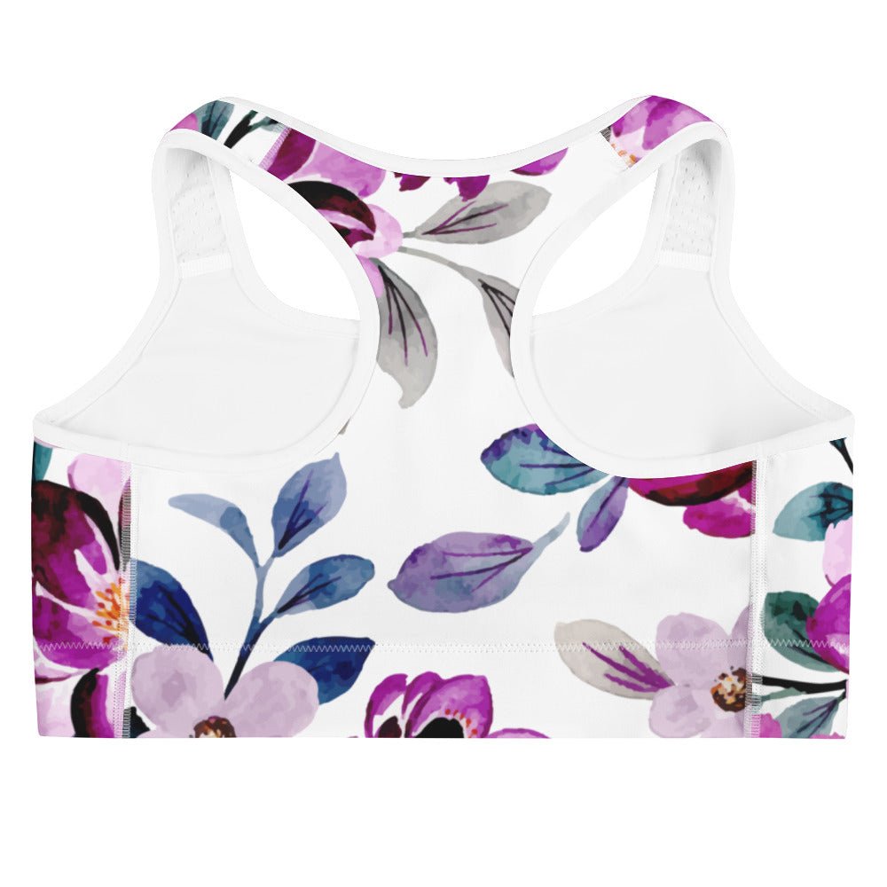 Sport - BH mit zartem Blumenmuster - YogaStylz