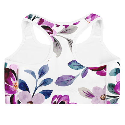 Sport - BH mit zartem Blumenmuster - YogaStylz
