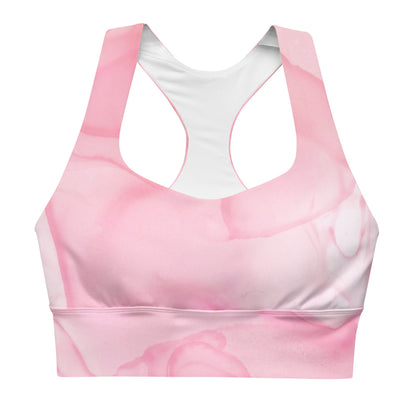 Sport - BH Pinkes Marmor - Muster - YogaStylz