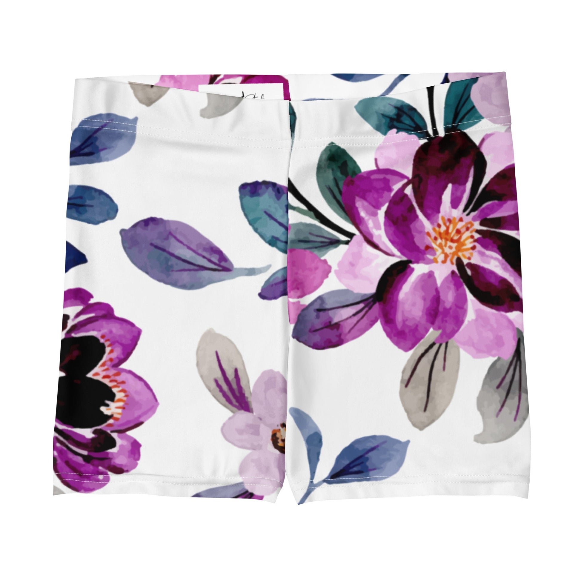 Sport - Shorts mit zartem Blumenprint - YogaStylz