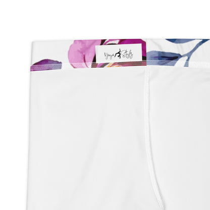 Sport - Shorts mit zartem Blumenprint - YogaStylz