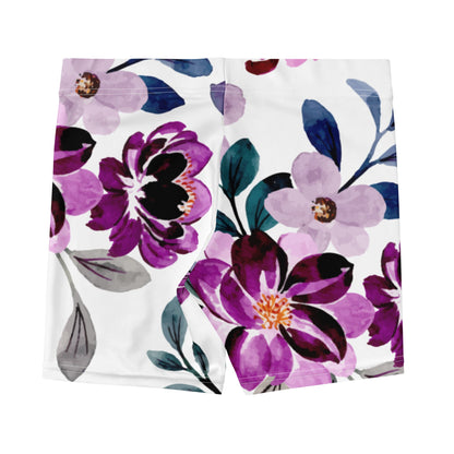 Sport - Shorts mit zartem Blumenprint - YogaStylz