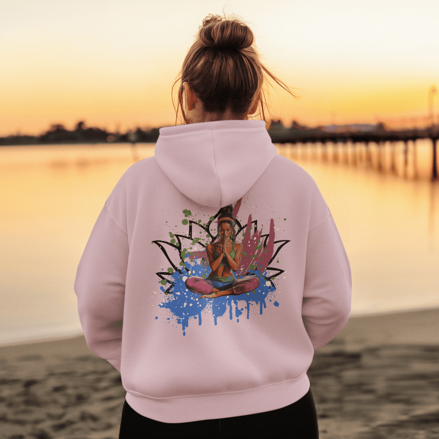 Street Style Kapuzenpullover mit Rückenprint - YogaStylz
