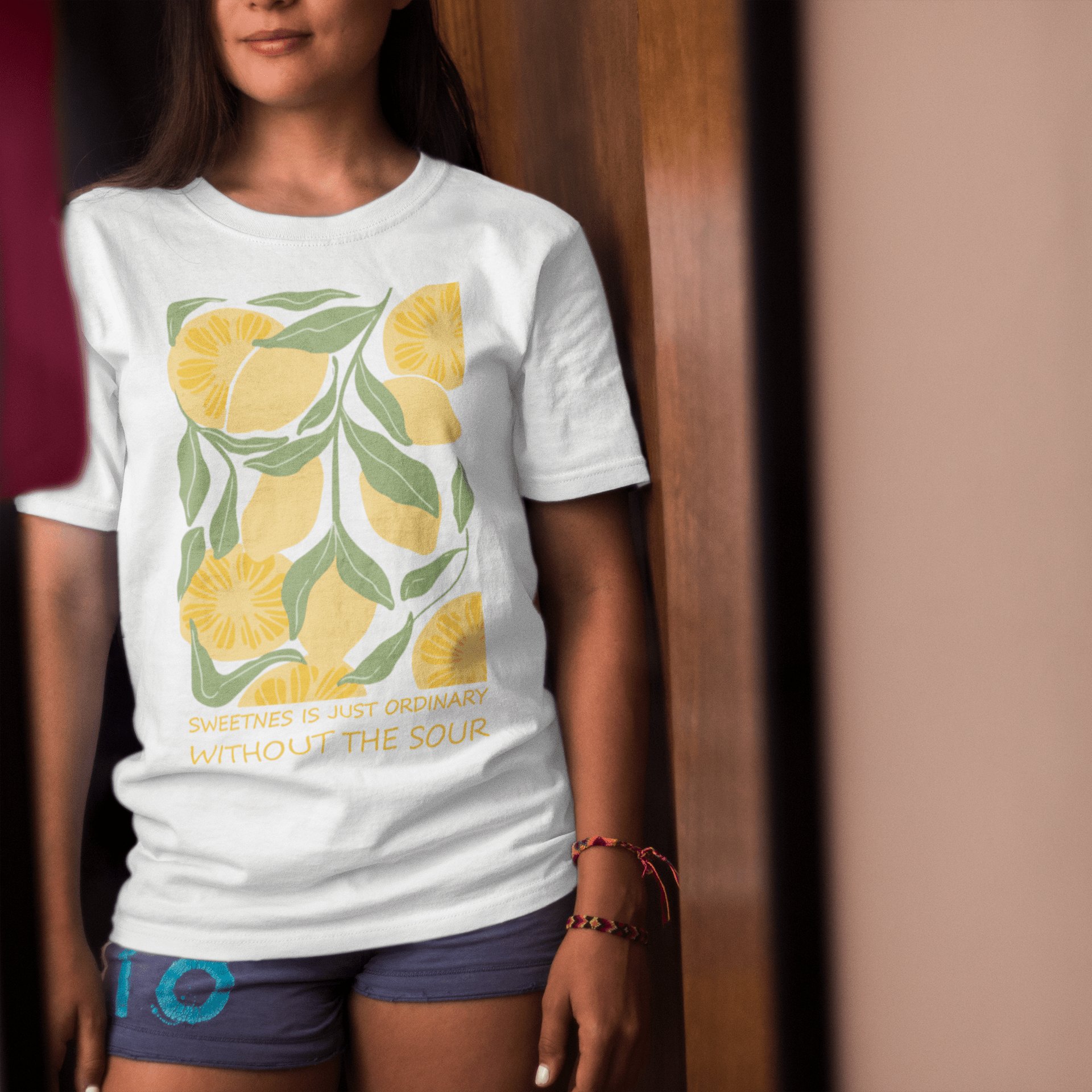 Sweetness Is Just Ordinary Without the Sour Shirt | Bio Baumwoll T-Shirt Lemon | Statement Shirt - YogaStylz