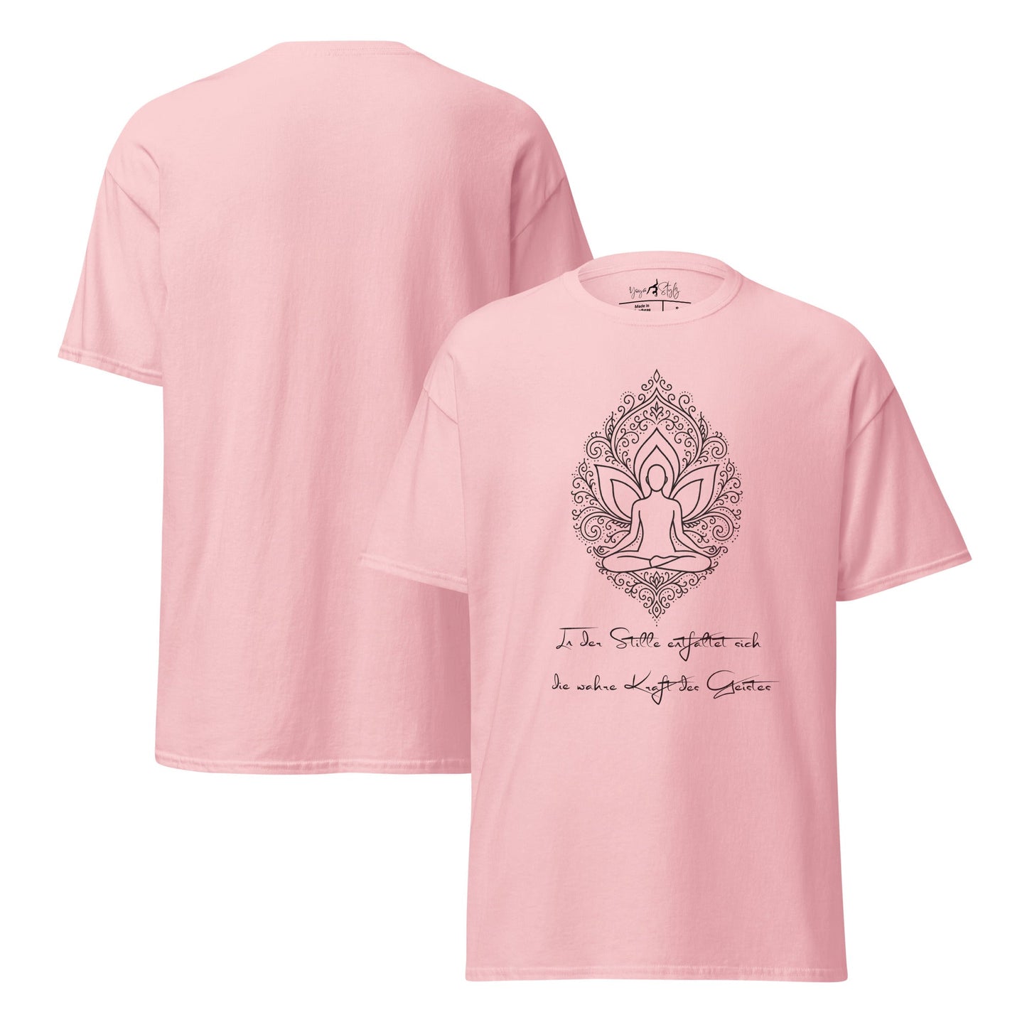T-Shirt Lotus Zen – Unisex Meditation Shirt – Achtsamkeit & Yoga Design aus Baumwolle – Spirituelles Geschenk - YogaStylz