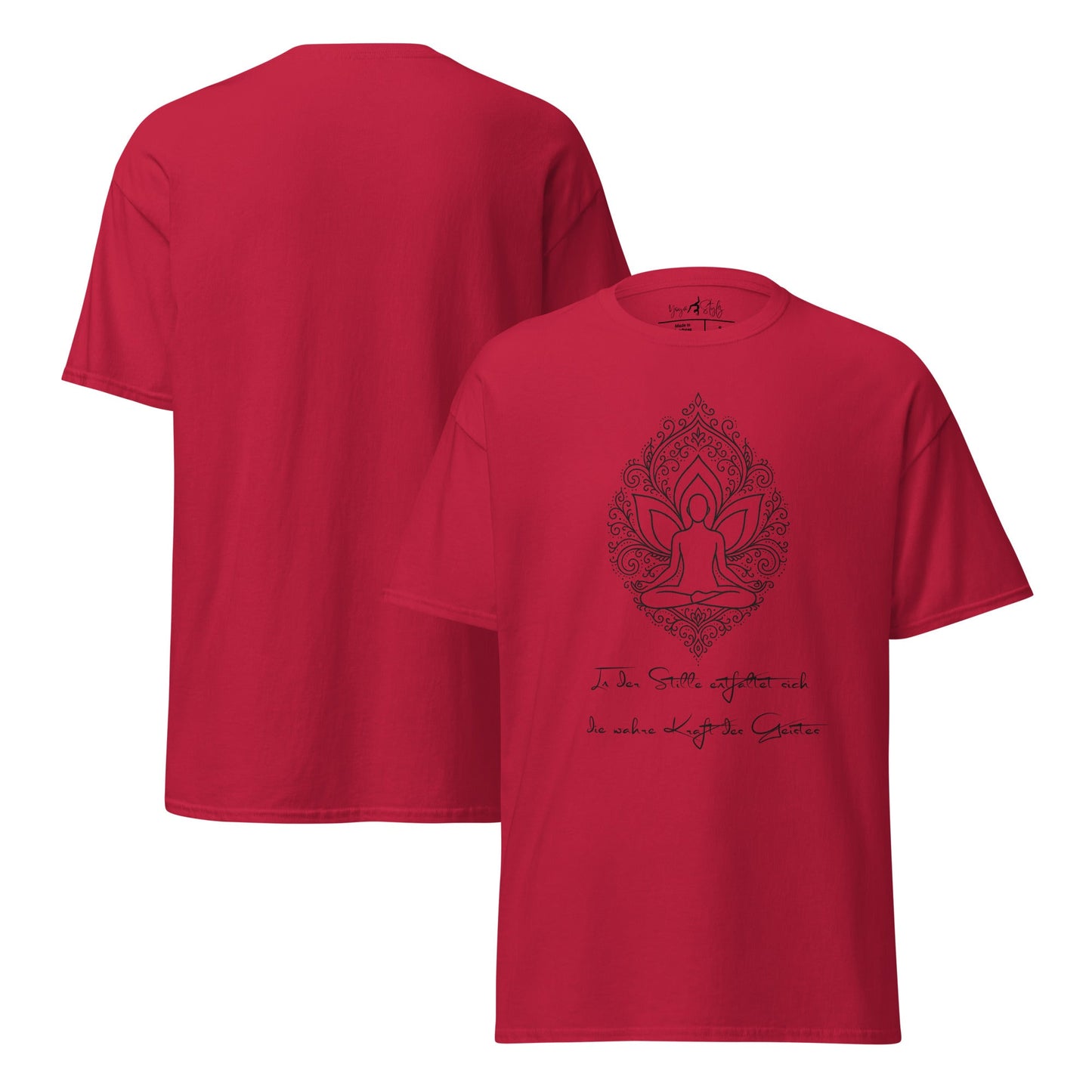 T-Shirt Lotus Zen – Unisex Meditation Shirt – Achtsamkeit & Yoga Design aus Baumwolle – Spirituelles Geschenk - YogaStylz