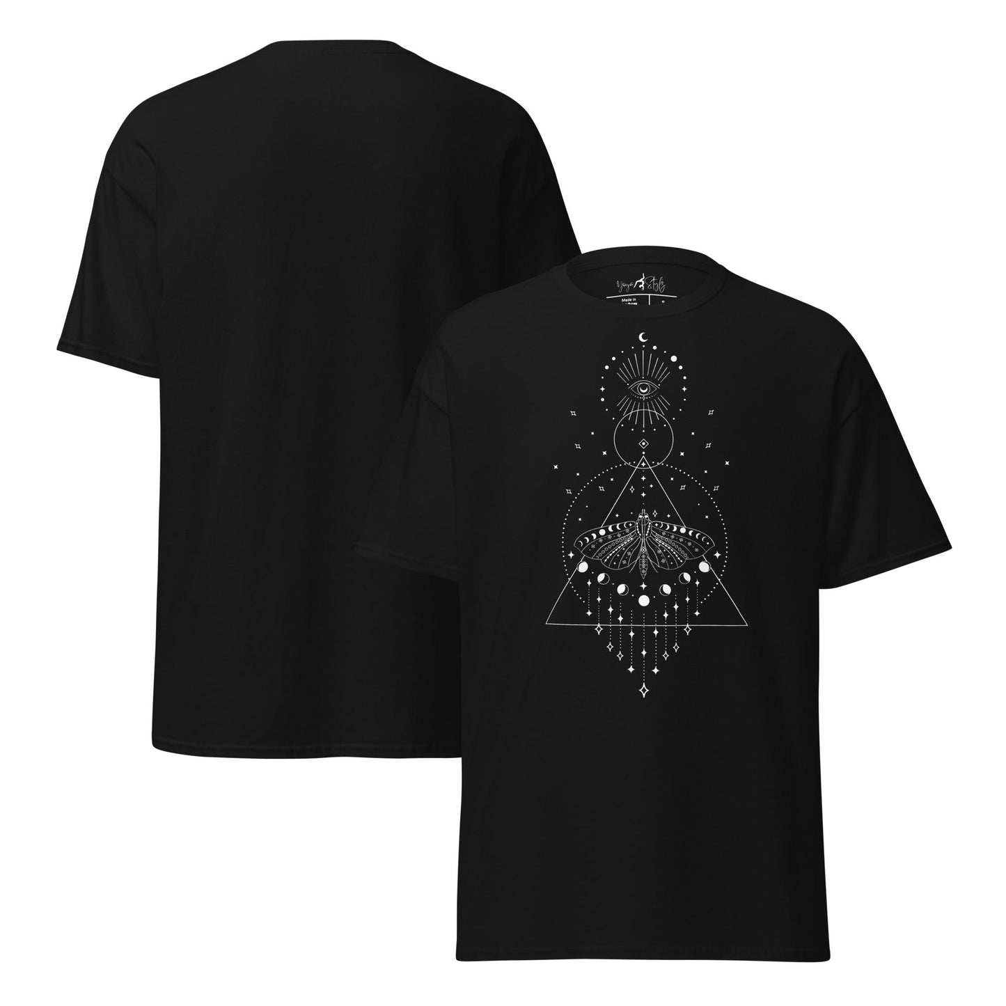 T-Shirt mit mystischem Motiv | Geometrisches Design | Minimalistisch und zeitlos - YogaStylz