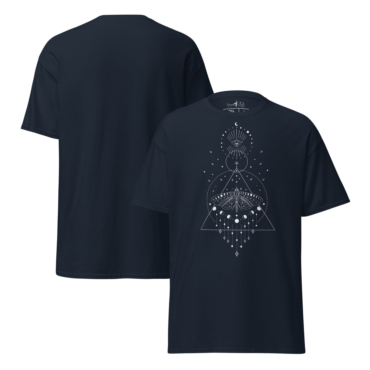 T-Shirt mit mystischem Motiv | Geometrisches Design | Minimalistisch und zeitlos - YogaStylz