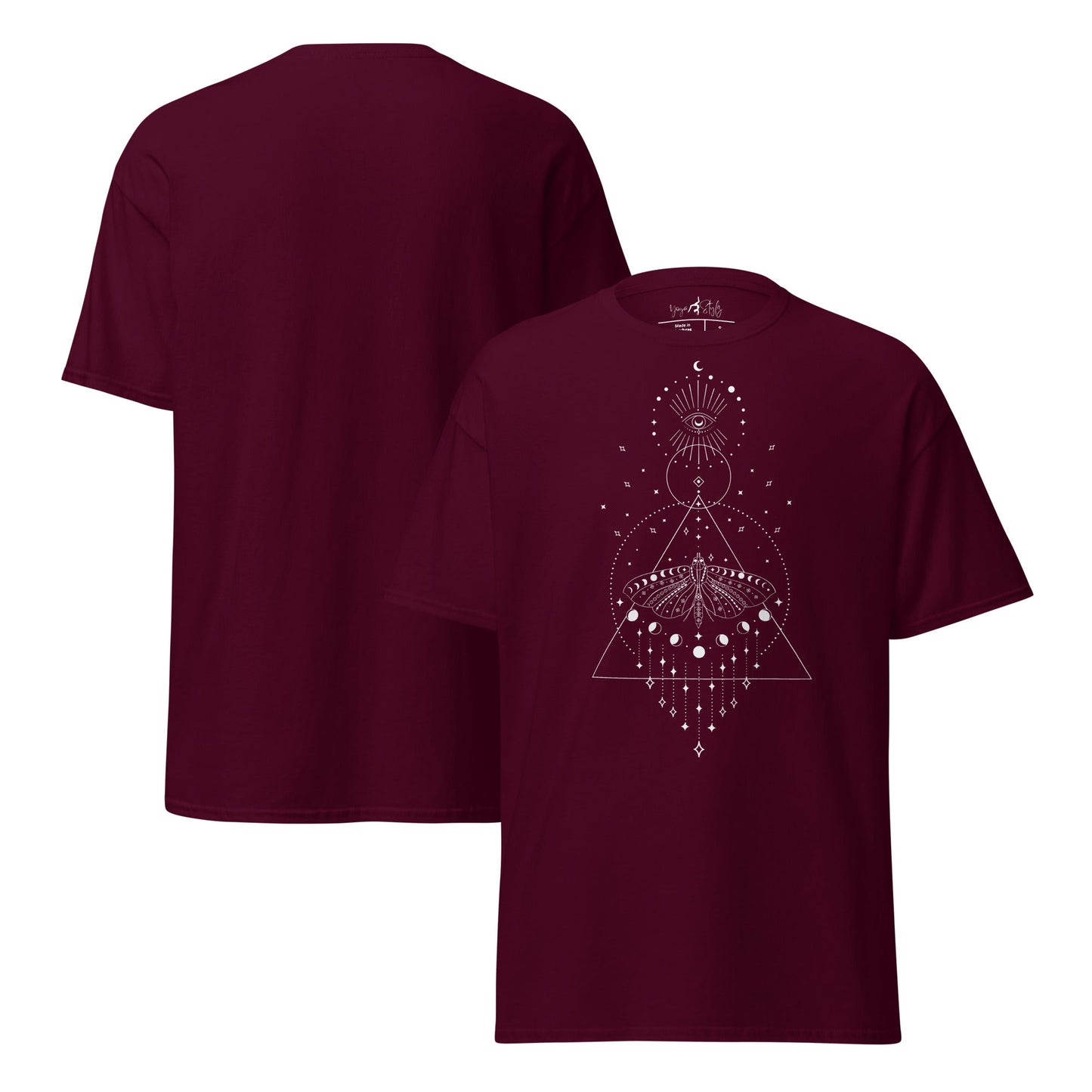 T-Shirt mit mystischem Motiv | Geometrisches Design | Minimalistisch und zeitlos - YogaStylz