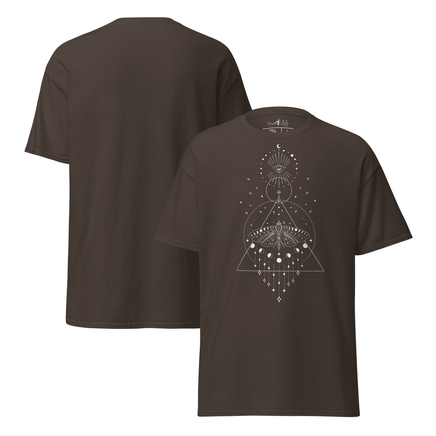 T-Shirt mit mystischem Motiv | Geometrisches Design | Minimalistisch und zeitlos - YogaStylz