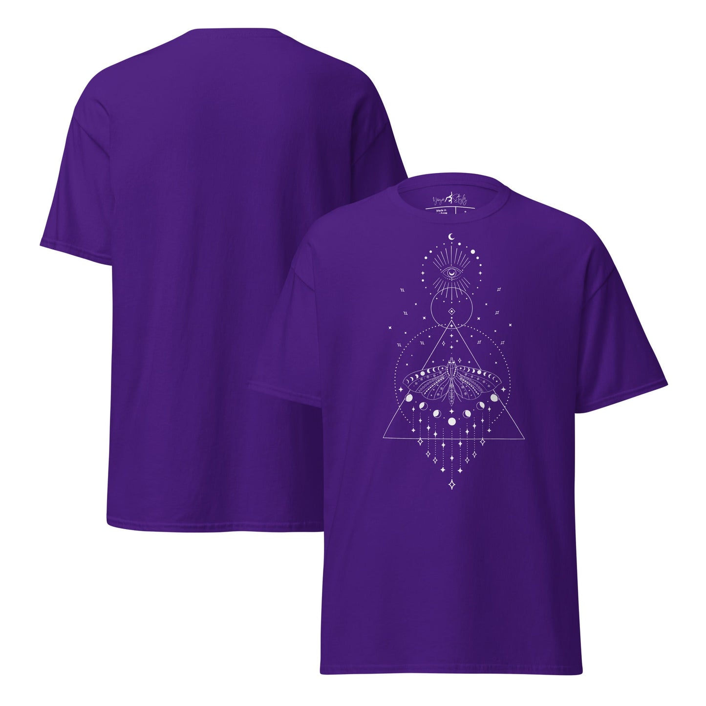 T-Shirt mit mystischem Motiv | Geometrisches Design | Minimalistisch und zeitlos - YogaStylz