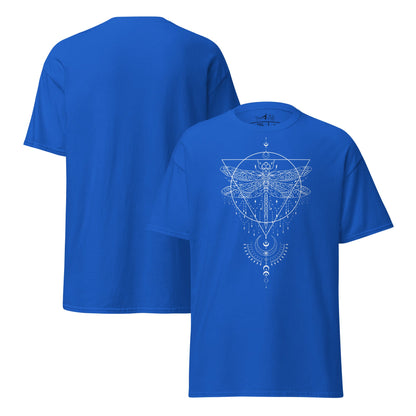 T-Shirt Mystisches | Libellen - Symbol | Geometrisches | Klassisches Baumwollshirt - YogaStylz