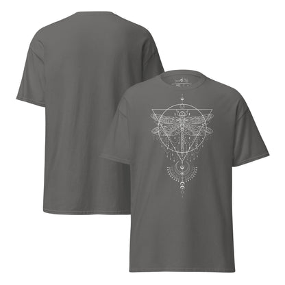 T-Shirt Mystisches | Libellen - Symbol | Geometrisches | Klassisches Baumwollshirt - YogaStylz