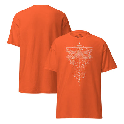 T-Shirt Mystisches | Libellen - Symbol | Geometrisches | Klassisches Baumwollshirt - YogaStylz