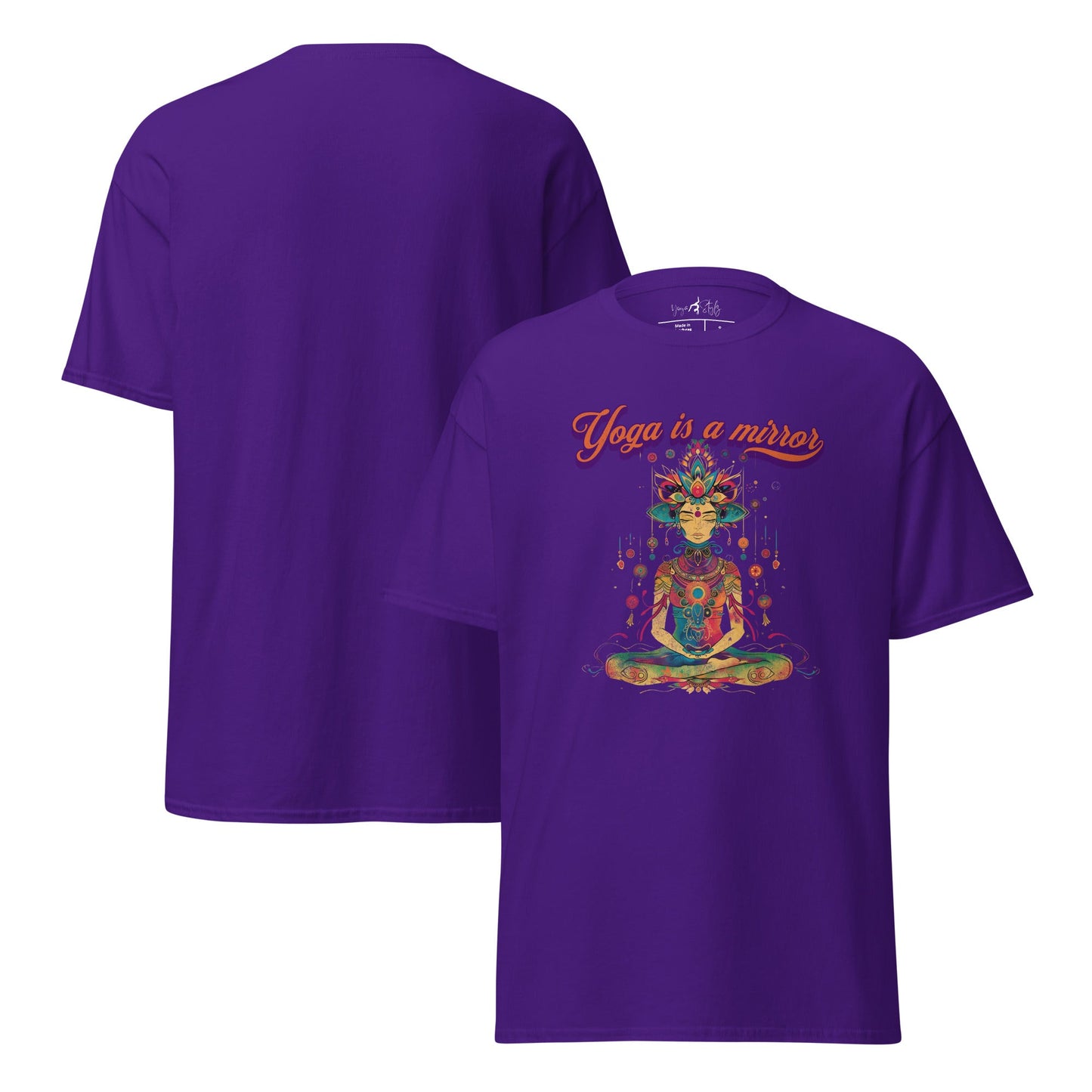 T-Shirt Yoga is a Mirror – Spirituelles Unisex Shirt – Achtsamkeit & Selbstreflexion – 100 % Baumwolle - Klassisches Unisex T-Shirt - YogaStylz