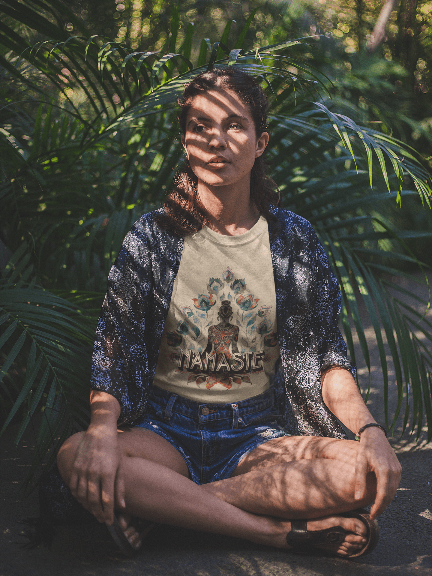 Unisex - Bio - Baumwoll Namaste T-Shirt - YogaStylz
