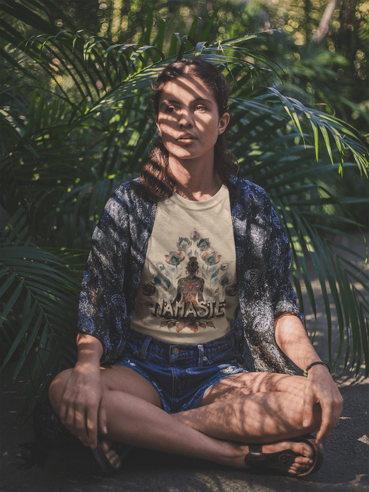 Unisex - Bio - Baumwoll Namaste T-Shirt - YogaStylz