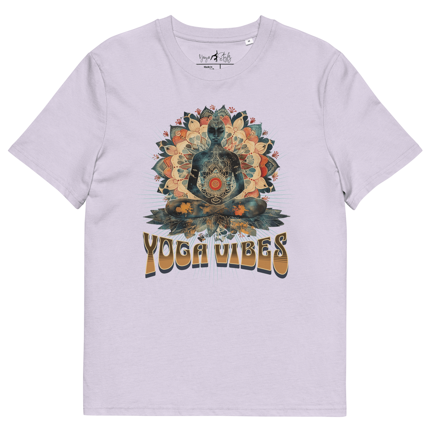 Unisex - Bio - Baumwoll - T-Shirt Achtsamkeit & Meditation - YogaStylz
