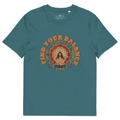 Unisex - Bio - Baumwoll - T-Shirt Achtsamkeit & Meditation - YogaStylz
