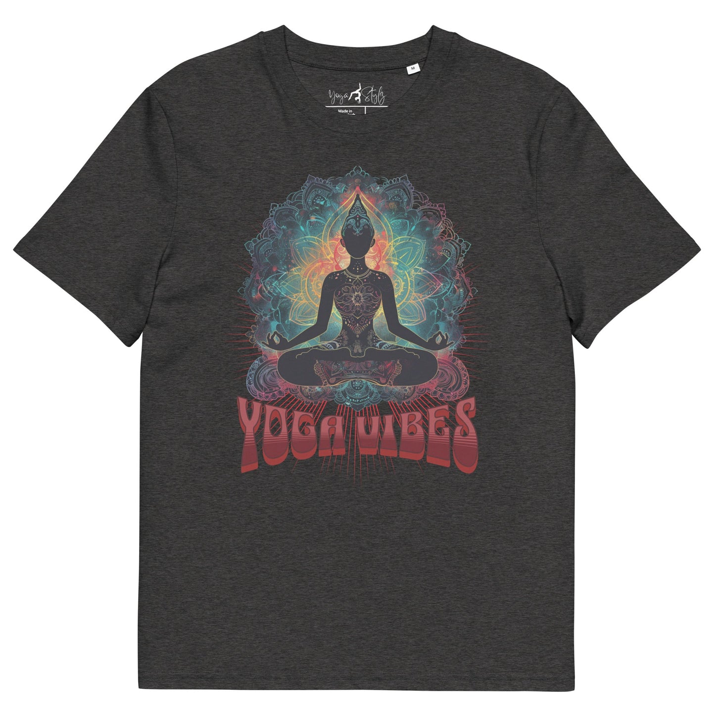 Unisex - Bio - Baumwoll - T-Shirt Achtsamkeit & Meditation - YogaStylz
