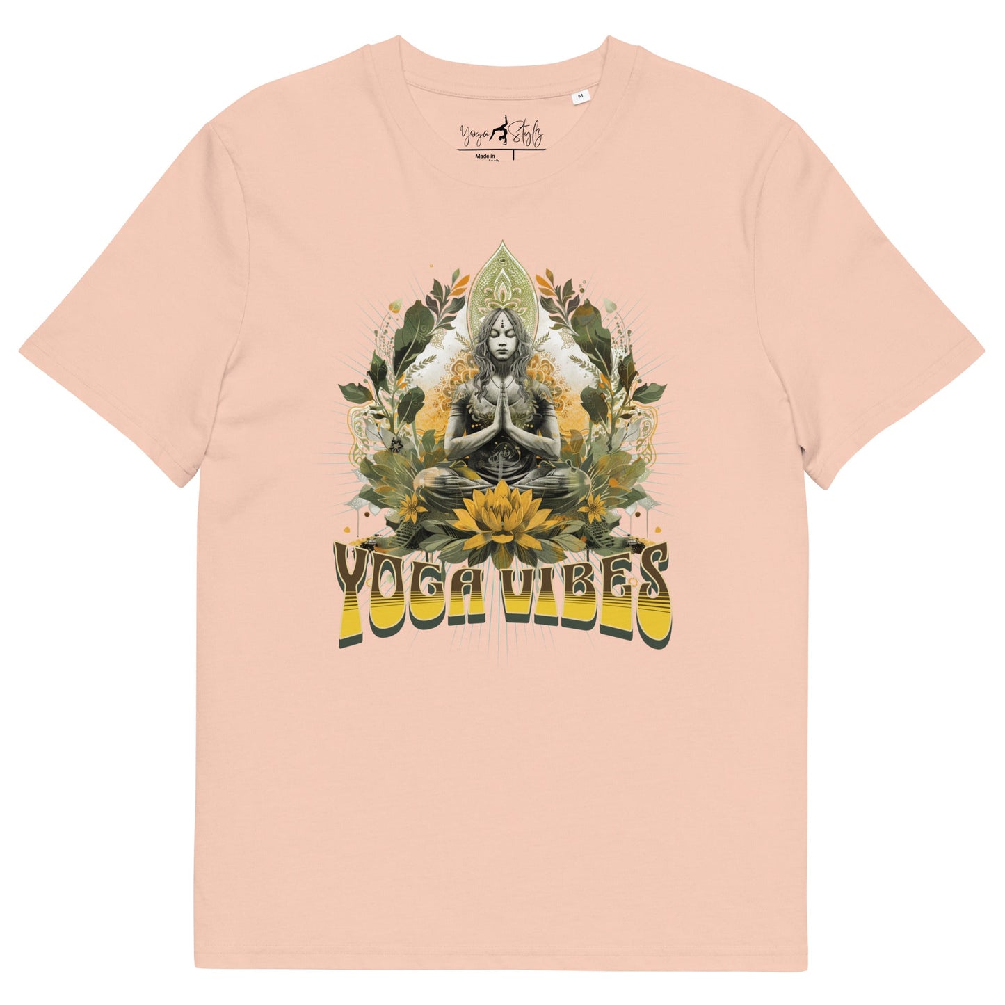 Unisex - Bio - Baumwoll - T-Shirt Achtsamkeit & Meditation - YogaStylz
