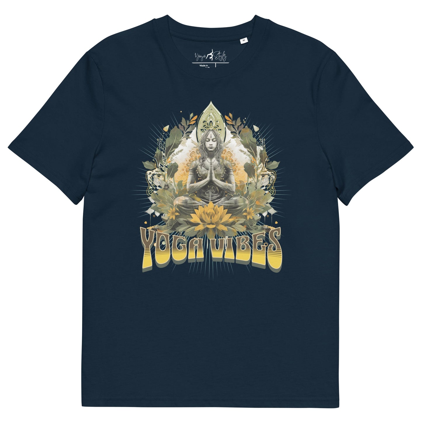 Unisex - Bio - Baumwoll - T-Shirt Achtsamkeit & Meditation - YogaStylz