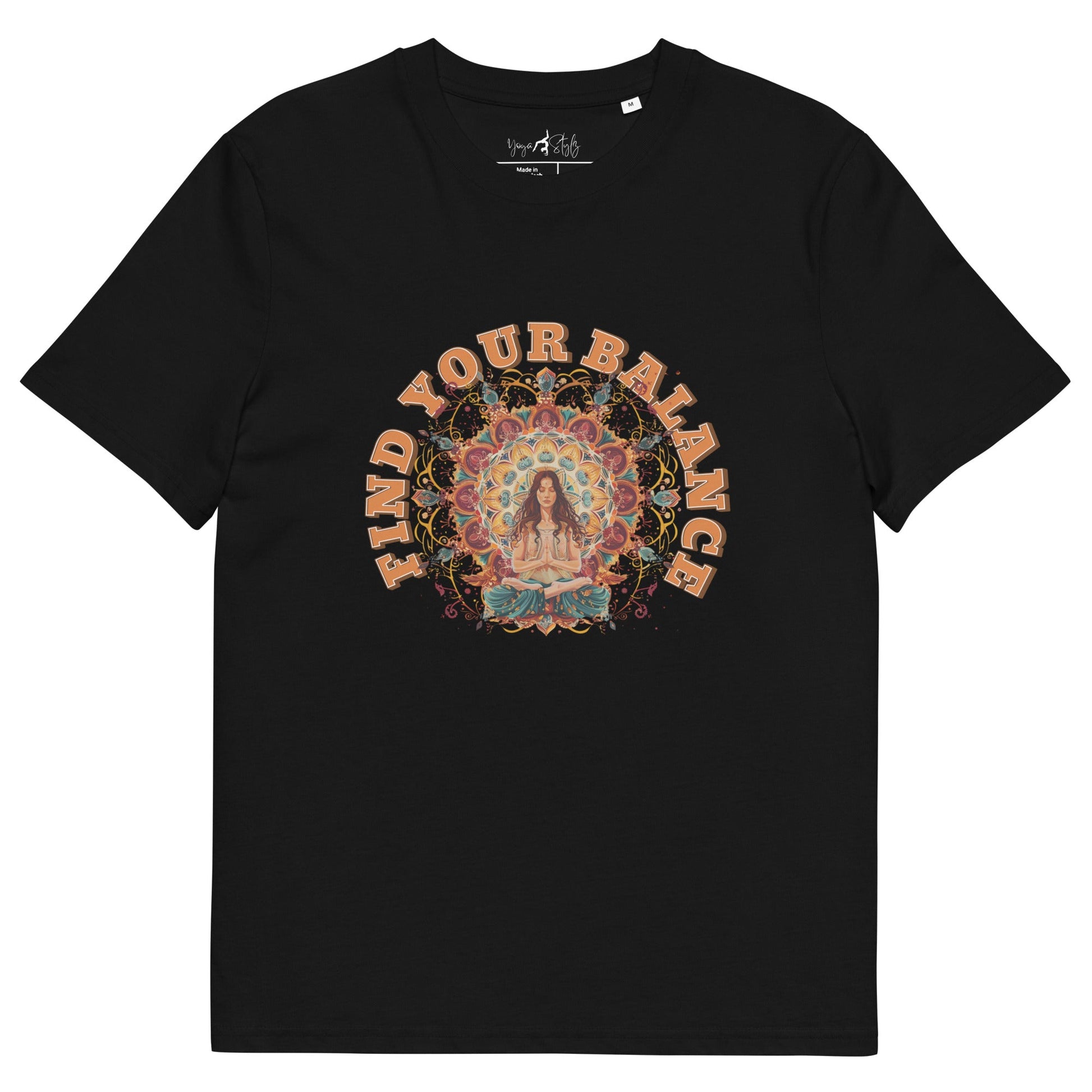 Unisex - Bio - Baumwoll - T-Shirt Achtsamkeit & Meditation - YogaStylz