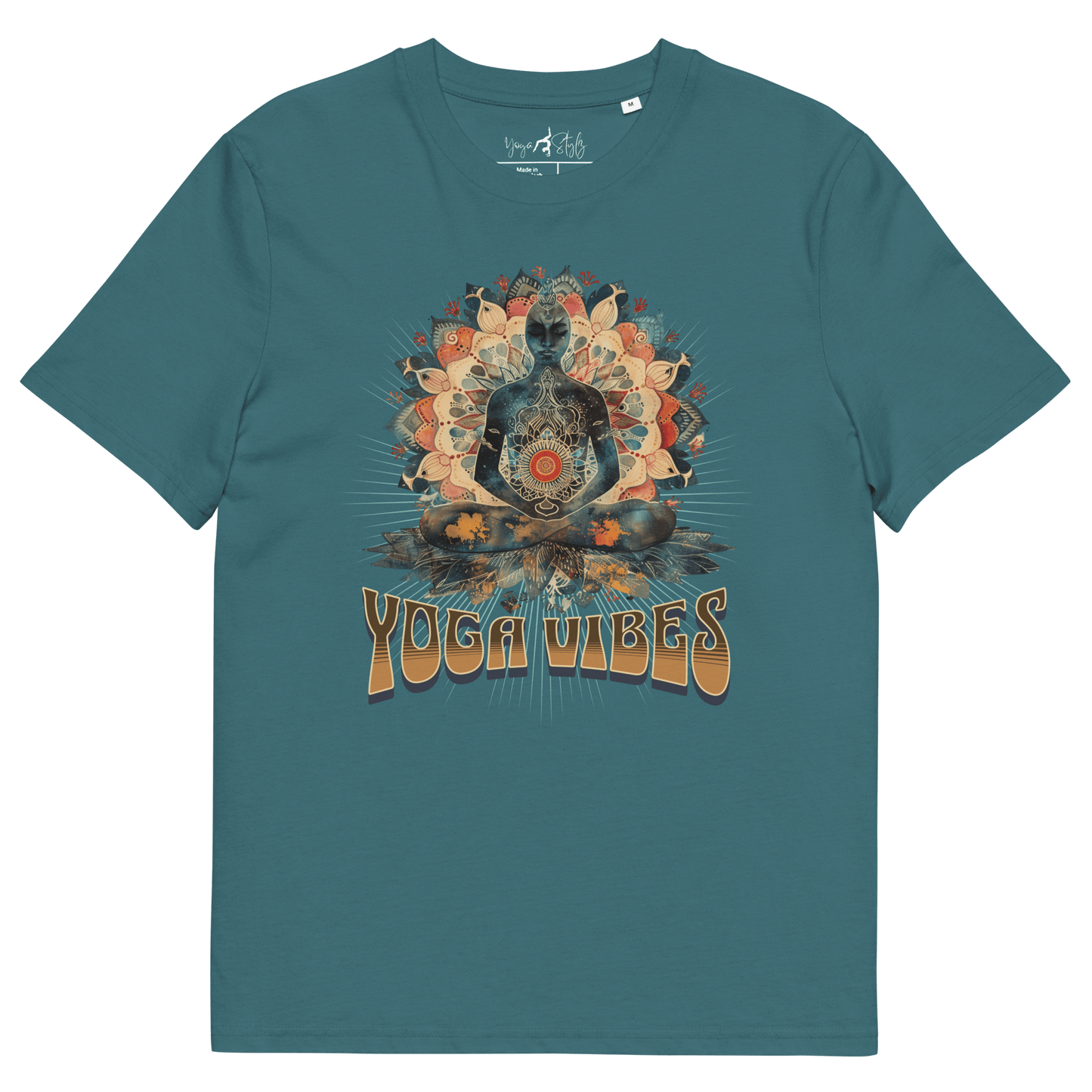 Unisex - Bio - Baumwoll - T-Shirt Achtsamkeit & Meditation - YogaStylz