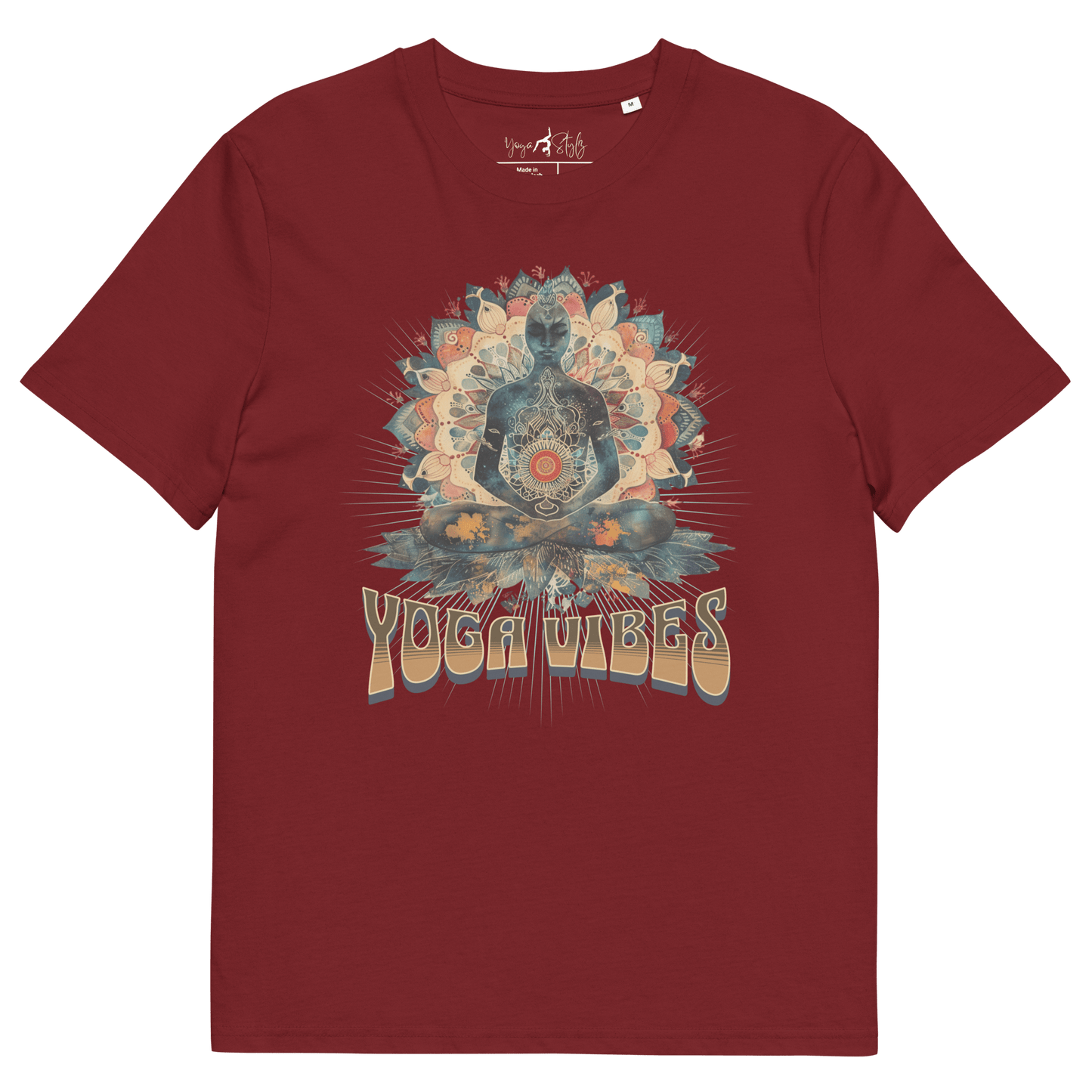 Unisex - Bio - Baumwoll - T-Shirt Achtsamkeit & Meditation - YogaStylz