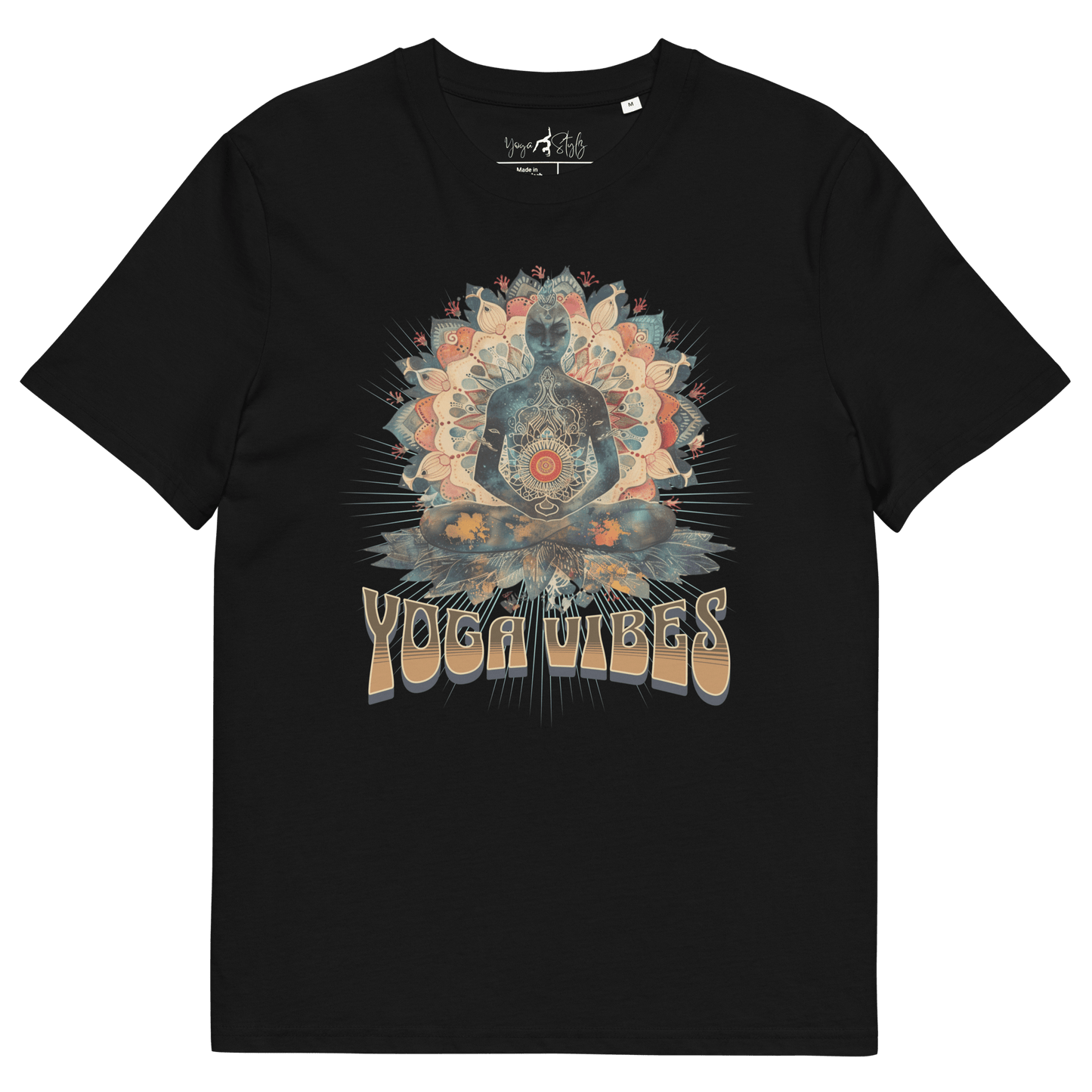 Unisex - Bio - Baumwoll - T-Shirt Achtsamkeit & Meditation - YogaStylz